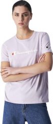 Koszulka sportowa damska Champion SS Tee. Czerwone topy sportowe damskie CHAMPION, xl, bez wzorów, z bawełny, bez ramiączek. Za 69.09 zł.