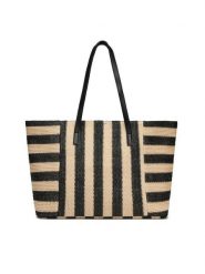 JENNY Torebka JNY-M-022-07 Czarny. Czarne torebki klasyczne damskie Jenny, bez wzorów, z syntetyku, bez dodatków. Za 129.99 zł.