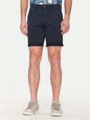 Blend Szorty materiałowe 20717939 Granatowy Regular Fit. Niebieskie szorty męskie Blend, z bawełny, bez kołnierzyka. Za 99.99 zł.