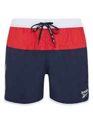 Reebok Szorty kąpielowe "Troy" w kolorze granatowo-czerwono-białym rozmiar: XL. Białe szorty sportowe męskie Reebok, xl, z materiału, outdoorowe. Za 69.91 zł.