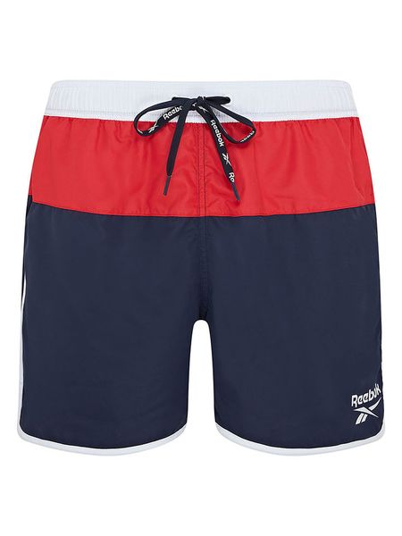 Reebok Szorty kąpielowe "Troy" w kolorze granatowo-czerwono-białym rozmiar: XL. Białe szorty sportowe męskie Reebok, xl, z materiału, outdoorowe. Za 69.91 zł.