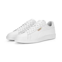 Buty męskie trampki Puma SMASH 3.0 L. Białe trampki i tenisówki męskie Puma, bez wzorów, z materiału, bez zapięcia. Za 213.99 zł.