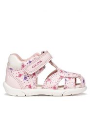 Geox Sandały B Sandal Zapito Girl B556FB 05404 C0811 Różowy. Czerwone sandały dziewczęce Geox, ze skóry, bez zapięcia. Za 179.99 zł.
