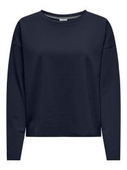 JDY Bluza w kolorze granatowym rozmiar: L. Niebieskie bluzy bez kaptura damskie JDY, l, z bawełny. Za 107.95 zł.