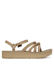 Teva Sandały Midform Kena Slim 1173494 Beżowy. Brązowe sandały damskie Teva, bez wzorów, z materiału, bez obcasa, na płaskiej podeszwie. Za 319.99 zł.