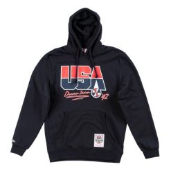 Bluza USA 1992 usa dream team hooded. Czarne bluzy bez kaptura męskie Mitchell & Ness. Za 389.00 zł.