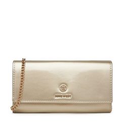 Torebka Nine West. Żółte torebki klasyczne damskie Nine West, bez wzorów, wizytowe, bez kołnierzyka, bez ramiączek. Za 119.99 zł.