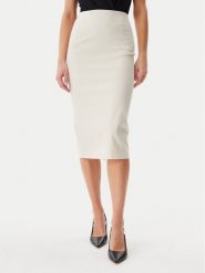 Guess Spódnica ołówkowa W5GD93 WGMR2 Beżowy Slim Fit. Brązowe spódniczki damskie Guess, xl, z aplikacjami, z wiskozy, ołówkowe. Za 279.99 zł.