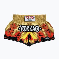 Spodenki treningowe męskie YOKKAO Tiger Family Muay Thai. Żółte szorty sportowe męskie YOKKAO, l, z materiału, na fitness i siłownię. Za 289.99 zł.