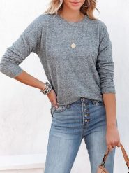 LA Angels Koszulka w kolorze szarym rozmiar: XL. Szare bluzki damskie LA Angels, xl, bez wzorów, bez kołnierzyka. Za 139.54 zł.