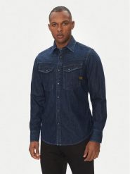 G-Star Raw Koszula jeansowa Dakota D23616-D252 Granatowy Slim Fit. Niebieskie koszule męskie G-Star, m, bez wzorów, z bawełny, bez kołnierzyka, bez ramiączek. Za 350.99 zł.