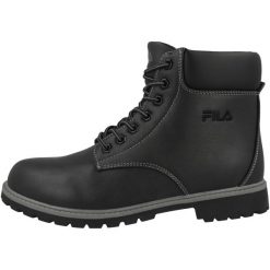 Trapery męskie, Fila Maverick Mid. Czarne buty zimowe męskie Fila, z gumy, bez zapięcia. Za 349.00 zł.