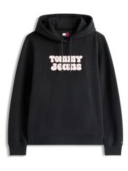 TOMMY JEANS Bluza w kolorze czarnym rozmiar: 3XL. Czarne bluzy z kapturem damskie Tommy Jeans, xl, z bawełny. Za 270.39 zł.