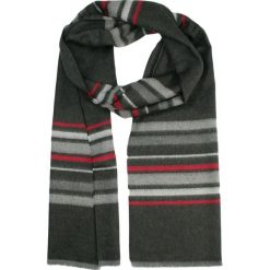 Szalik Miękki, Popielato-Szary w Paski, Firmy V.Fraas -Cashmink- Elegancki, Męski. Szare szaliki męskie V. Fraas, bez wzorów, z bawełny. Za 59.00 zł.