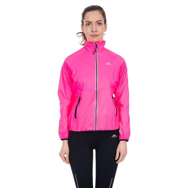Kurtka Typu Packaway Damska HiVis. Czerwone kurtki damskie Trespass, l, bez wzorów, z materiału, bez kaptura. Za 350.99 zł.