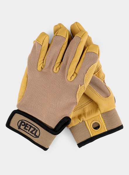 Rękawiczki Petzl Cordex. Żółte rękawiczki męskie PETZL, bez wzorów, z materiału. Za 240.25 zł.