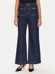 Morgan Jeansy 251-PSOFT Granatowy Wide Leg. Niebieskie jeansy damskie Morgan. Za 199.99 zł.