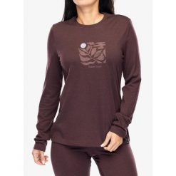Bluza termiczna damska Odlo Merino 200 Nature Lover TS Crew Neck LS. Brązowe bluzy bez kaptura damskie Odlo, xs. Za 312.99 zł.