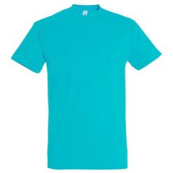 Koszulka Unisex Dla Dorosłych Z Bawełny Imperial Ringspun. Fioletowe bluzki damskie SOL'S, s, bez wzorów, z bawełny, bez kołnierzyka. Za 41.99 zł.