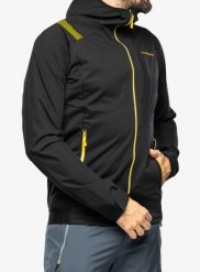Kurtka softshell męska La Sportiva Macnas Softshell Jkt. Czarne kurtki męskie La Sportiva, l, bez wzorów, z materiału, bez kaptura. Za 632.49 zł.