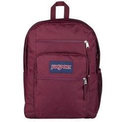 Plecak sportowo-turystyczny dla dorosłych Big Student Backpack. Czerwone plecaki damskie JanSport, bez wzorów, z materiału, młodzieżowe. Za 219.99 zł.