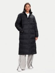 Tommy Jeans Płaszcz zimowy DW0DW21614 Czarny Regular Fit. Czarne płaszcze damskie Tommy Jeans, na zimę, xl, bez wzorów, z jeansu. Za 899.99 zł.