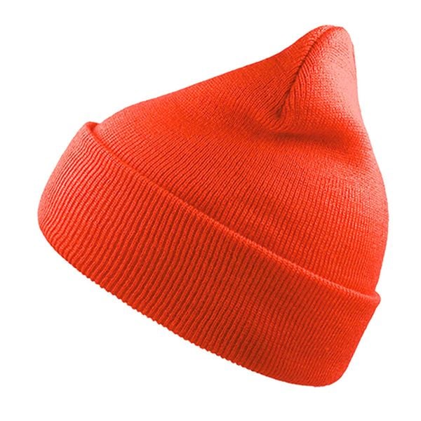 Czapka Wind. Brązowe czapki męskie ATLANTIS, bez wzorów, prążkowane. Za 37.99 zł.