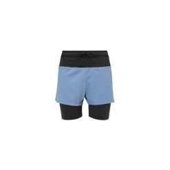 Spodenki do biegania damskie Millet Intense 2in1 Short W active fit. Niebieskie szorty damskie Millet, bez wzorów, sportowe. W wyprzedaży za 319.00 zł.