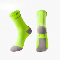 Skarpety rowerowe/sportowe unisex Rockbros 4900680 antybakteryjne. Brązowe skarpetki damskie ROCKBROS, bez wzorów, z materiału. Za 16.00 zł.