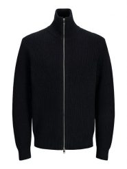 Jack & Jones Kardigan w kolorze czarnym rozmiar: M. Czarne kardigany męskie Jack & Jones, m, bez wzorów, z bawełny, bez kołnierzyka. Za 148.61 zł.