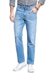 SPODNIE MĘSKIE WRANGLER TEXAS HEAT RAGE W121C788W 112126094. Spodnie materiałowe męskie Wrangler, bez wzorów, z jeansu. Za 219.99 zł.