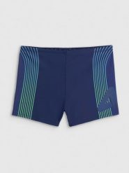 4F Kąpielówki męskie - granatowe L. Niebieskie kąpielówki męskie 4f, l, bez wzorów, na fitness i siłownię. Za 69.99 zł.