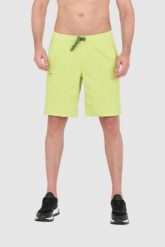 BLAUER Szorty zielone. Zielone szorty męskie Blauer USA, z bawełny, bez kołnierzyka. W wyprzedaży za 249.99 zł.