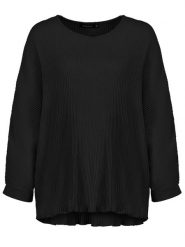 Sublevel Bluzka w kolorze czarnym rozmiar: M/L. Czarne bluzki damskie Sublevel, l, bez wzorów, bez kołnierzyka, bez ramiączek. Za 70.24 zł.