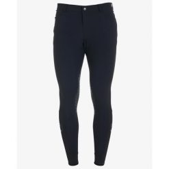 Equestro Heren Slim Fit Zomer Rijbroek Knie Grip Zwart -. Czarne szorty męskie EQUESTRO, bez wzorów. W wyprzedaży za 654.70 zł.