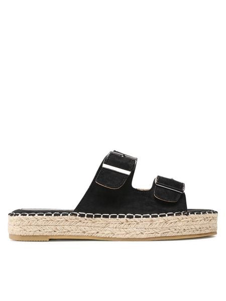 Jenny Fairy Espadryle WSS20593-01A Czarny. Czarne espadryle damskie Jenny Fairy, bez wzorów, z materiału, bez obcasa. Za 99.99 zł.