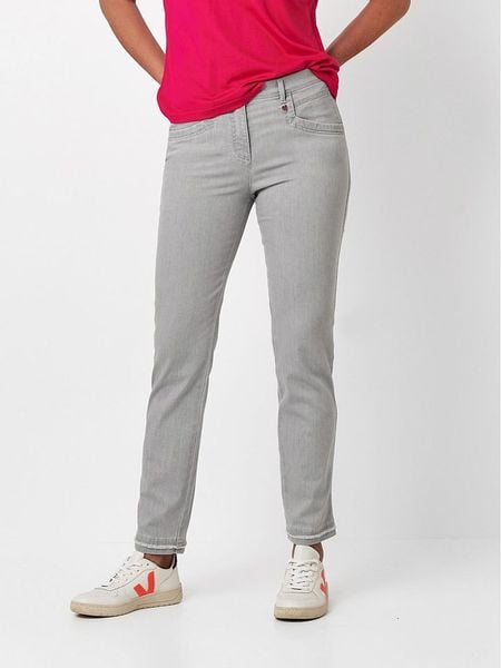 Relaxed by TONI Dżinsy - Slim fit - w kolorze szarym rozmiar: 42K. Szare jeansy damskie Relaxed by TONI. Za 91.77 zł.