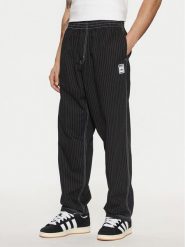 Adidas Spodnie dresowe Wabash JP4489 Czarny Loose Fit. Czarne spodnie dresowe męskie Adidas, bez wzorów, z bawełny. Za 249.99 zł.