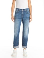 Replay Dżinsy - Slim Boyfit - w kolorze niebieskim rozmiar: W33/L32. Niebieskie jeansy damskie Replay. Za 269.95 zł.