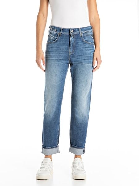 Replay Dżinsy - Slim Boyfit - w kolorze niebieskim rozmiar: W32/L30. Niebieskie jeansy damskie Replay. Za 259.95 zł.