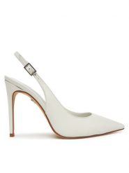 Aldo Szpilki Stessysling 13918831 Biały. Białe sandały damskie Aldo, bez wzorów, ze skóry, bez obcasa. Za 439.99 zł.