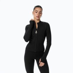 Bluza treningowa damska Cardio Bunny Zipper Blouse. Czarne bluzy bez kaptura damskie Cardio Bunny, s, bez wzorów, z elastanu, bez ramiączek, bez kaptura. Za 209.99 zł.