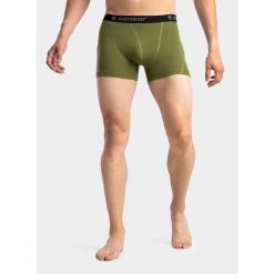 Bokserki termoaktywne męskie Sensor Merino DF Boxers. Zielone bokserki męskie Sensor, bez wzorów. Za 119.99 zł.