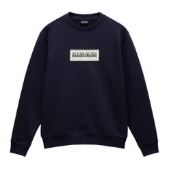 Bluza męska Napapijri B-Box Logo C. Niebieskie bluzy bez kaptura męskie Napapijri, m. Za 259.99 zł.