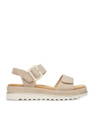 Remonte Sandały CEO-D3P53-62 Beżowy jasny. Brązowe sandały damskie Remonte, bez wzorów, ze skóry, bez obcasa, na płaskiej podeszwie. Za 379.99 zł.