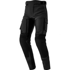 Damskie spodnie motocyklowe RST Adventure D3O. Czarne spodnie materiałowe damskie RST, bez wzorów, z materiału. Za 1,083.00 zł.