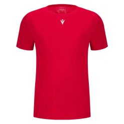 Koszulka Macron Mp 151 Hero x5. Czerwone topy sportowe damskie Macron, l, bez wzorów, z dresówki, bez ramiączek. Za 318.00 zł.