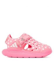 Adidas Sandały Disney Minnie Mouse JQ4400 Różowy. Czerwone sandały dziewczęce Adidas, z syntetyku, bez zapięcia. Za 179.99 zł.