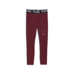 Damskie legginsy Puma Strong. Czerwone legginsy sportowe damskie Puma, bez wzorów, na fitness i siłownię. W wyprzedaży za 184.00 zł.