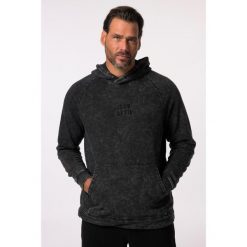 Męska Bluza z kapturem fitness kaptur do rozm. 7XL. Czarne bluzy sportowe męskie JAY-PI, bez wzorów, z bawełny, casualowe, bez kołnierzyka, bez ramiączek. Za 343.99 zł.